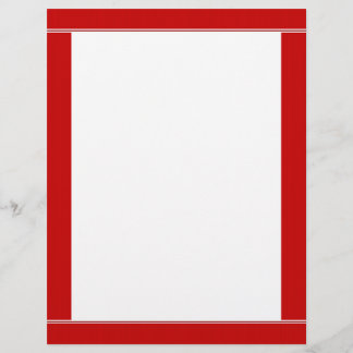 En-tête de la lettre à carreaux rayés rouges