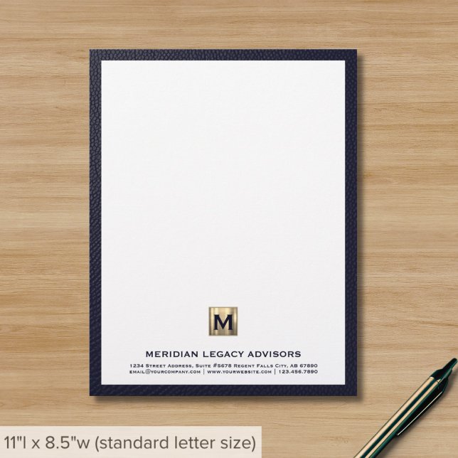 En-tête de la lettre d'affaires Monogramme (Créateur téléchargé)