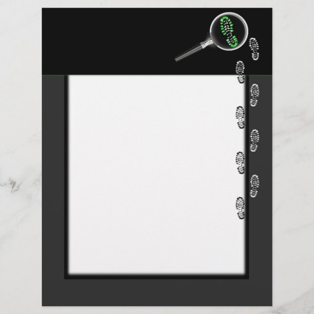 En-tête de la lettre de l'enquêteur sur la scène d (Devant)