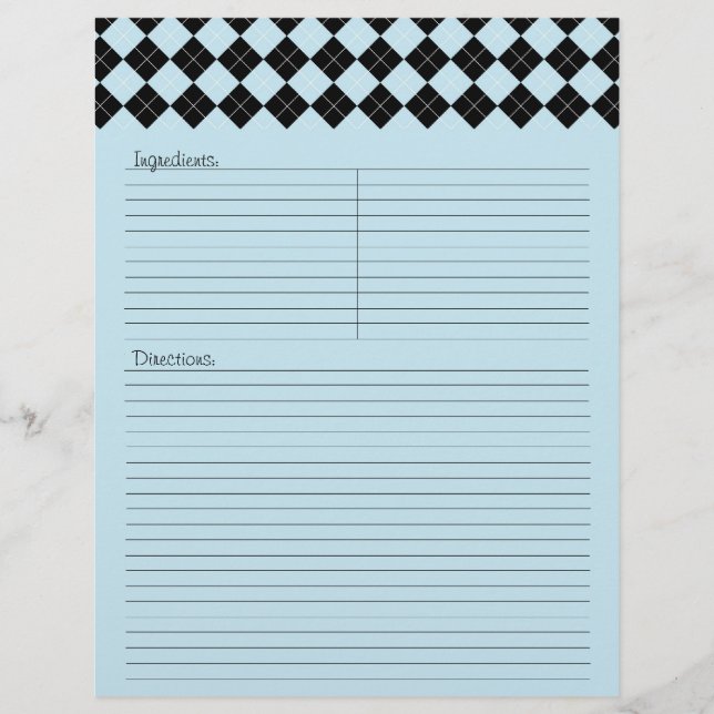 En-tête de la lettre Jacquard bleu (Devant)