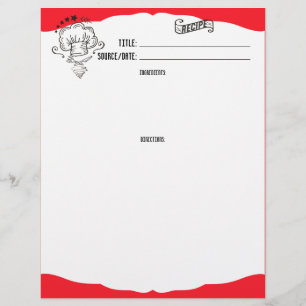 En-tête de la recette casquette du chef doodle de 