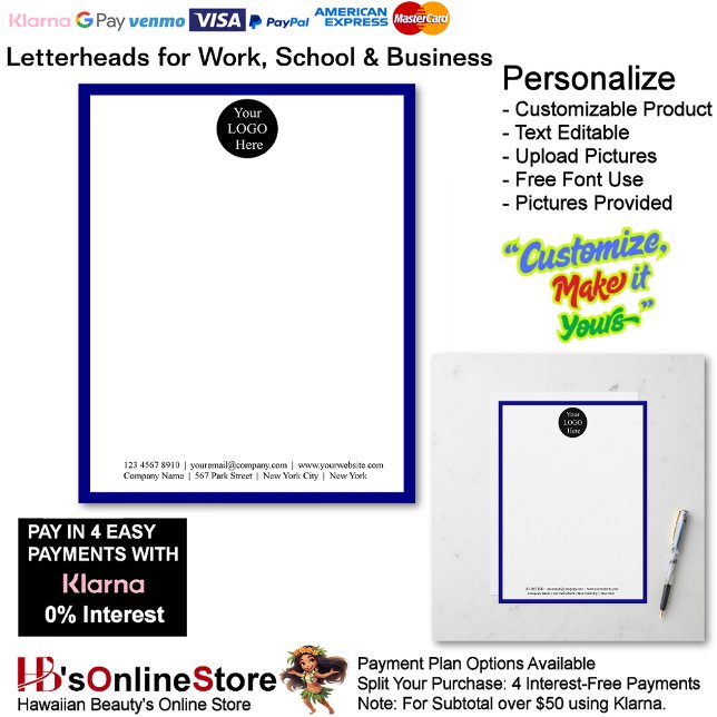 En-tête De Lettre 9 Business Blue Logo Letterhead Business Brand  (9 Business Blue Logo Letterhead Business Brand Name.)