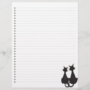 En-tête de lettre à deux chats