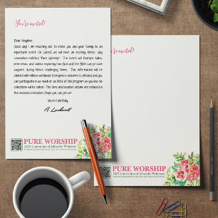En-tête De Lettre Adoration pure JW 2025 Convention Lettre écriture