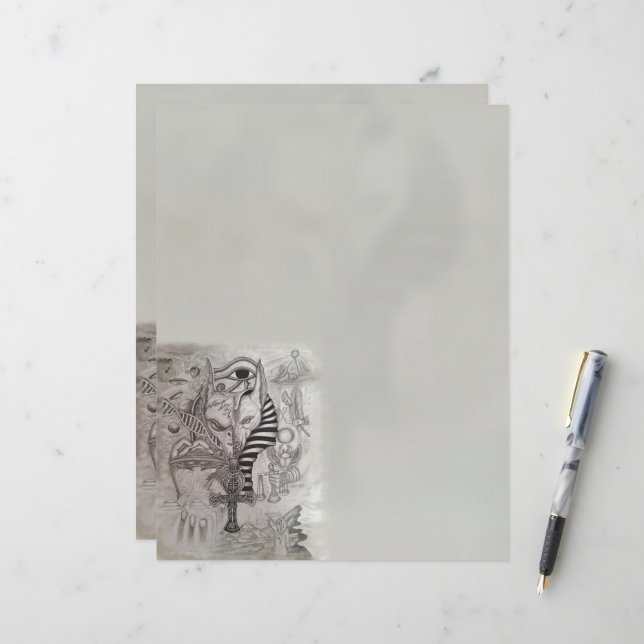 En-tête De Lettre Anciens Aliens , Anubis (Devant/Arrière en situation)