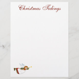 En-tête De Lettre Ange des Nouvelles de Noël