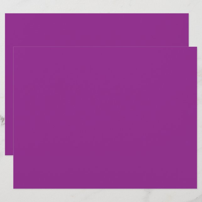 En-tête De Lettre arrière - plan violet avec bordure blanche (Devant / Derrière)