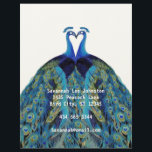 En-tête De Lettre Avec Motif Funky Vintage Peacocks Kissing Letterhead<br><div class="desc">Vintage Peacocks Kissing Letterhead avec impression sur le dos. Vous utilisez le côté vide pour votre correspondance.</div>