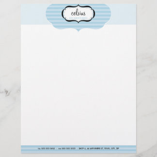 En-tête De Lettre Avec Motif LETTERHEAD PERSONNALISÉE :: boutique chic 3