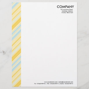 En-tête De Lettre Avec Motif Marge de couleur - Bandes 310515 (04)
