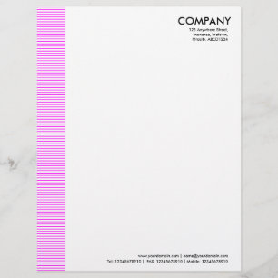 En-tête De Lettre Avec Motif Marge de trait - Magenta