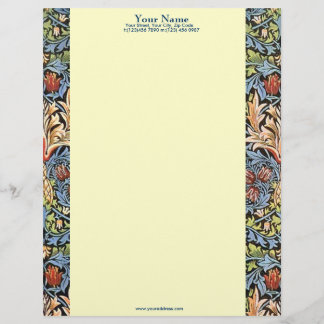 En-tête De Lettre Avec Motif Morris a modelé l'en-tête de lettre