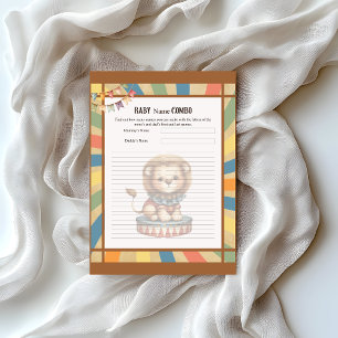 En-tête De Lettre Baby Circus_ Nom bébé Combo Douche jeu