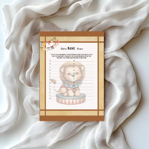 En-tête De Lettre Baby Circus_ Nom du bébé Course Jeu