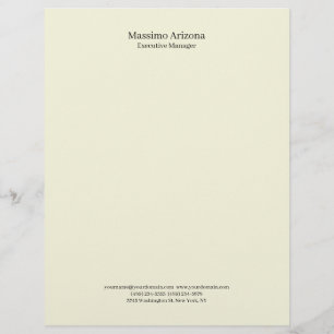 En-tête De Lettre Beige Simple Moderne Minimaliste Professionnel