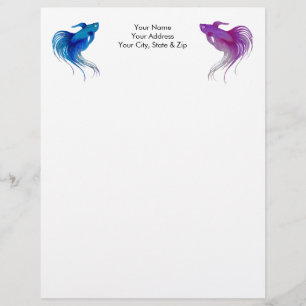 En-tête De Lettre Betta fish