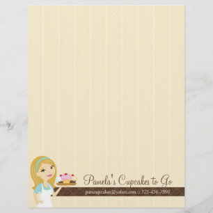 En-tête de lettre blond 8 du petit gâteau D12 de