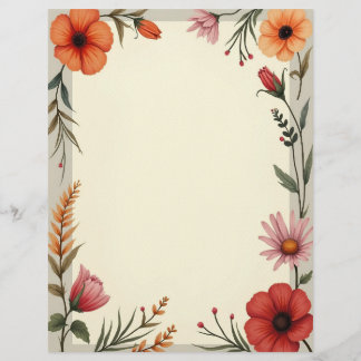 En-tête De Lettre Boho Chic Stationery Paper