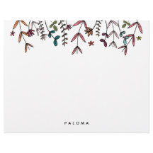 Botanique Illustré Personnalisé Floral