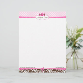 En-tête De Lettre Boulangerie Cupcake Cake Pops