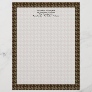 En-tête De Lettre Brown Houndstooth Handsome Gentlemen's Motif