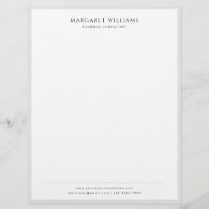 En-tête De Lettre Bureau professionnel des affaires frontalières gri