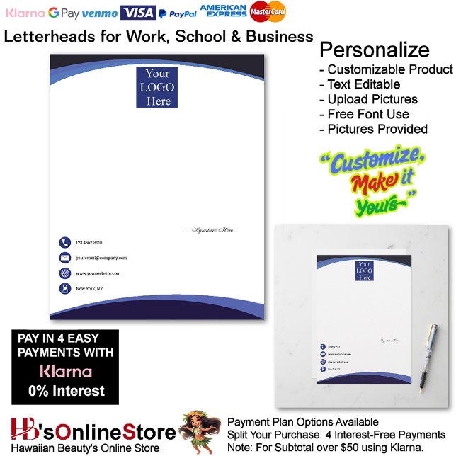 En-tête De Lettre Business 3 Shaded Blue Logo Company Name Signature (Business 3 Shaded Blue Logo Company Name Signature Letterhead.)