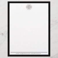 BUSINESS LOGO moderne simple bordure noir blanc
