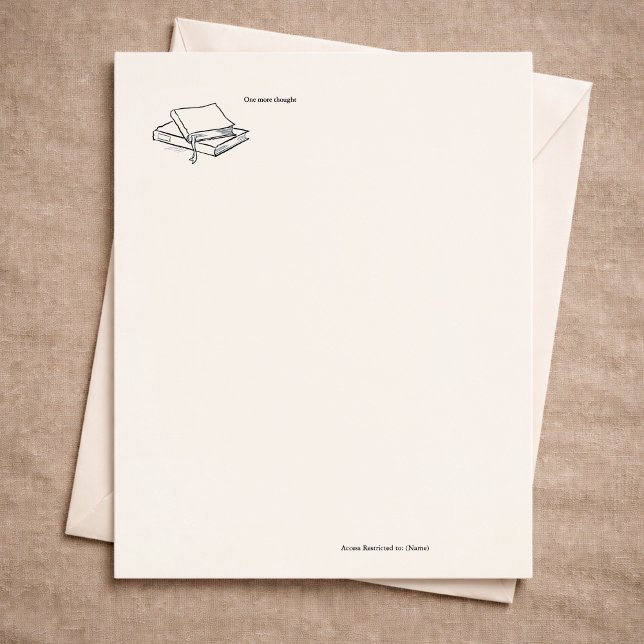 En-tête De Lettre Cadeau de journal d'écriture de solitude pour intr (Créateur téléchargé)