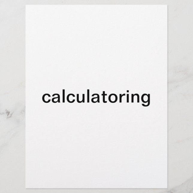 En-tête De Lettre calculer le travail (Devant)