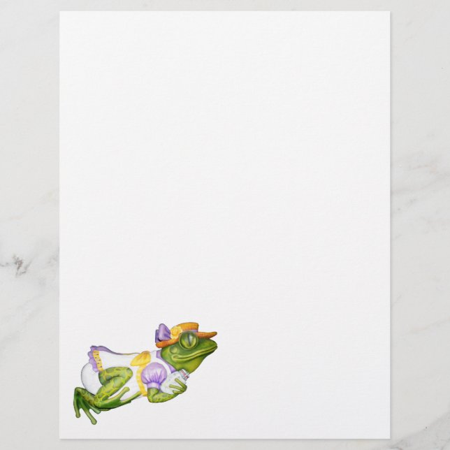 En-tête De Lettre Carousel Grenouille animal photo Pad (Devant)