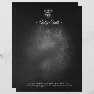 En-tête De Lettre Chatte steampunk mignonne avec des horloges et des