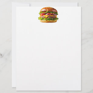 En-tête De Lettre ChaussureHabille hamburger empilé thic