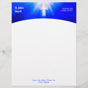 En-tête De Lettre Christianisme   Croix religieuse