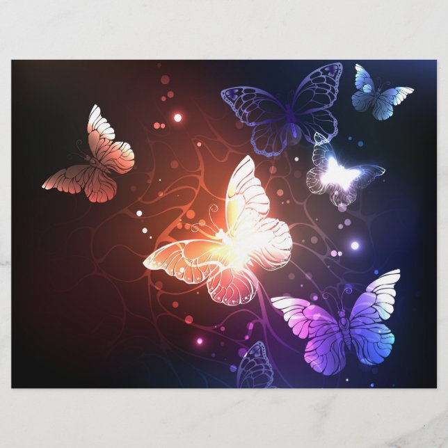 En-tête De Lettre Clowing Night Butterflies (Devant)