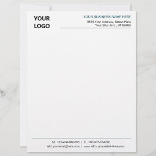 En-tête De Lettre Concevez votre propre entreprise Logo Modèle en-tê