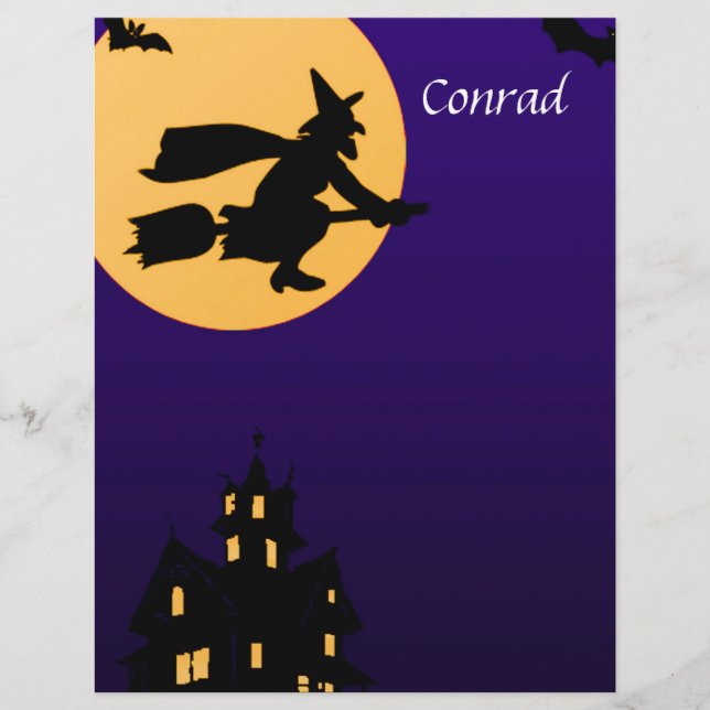 En-tête de lettre Conrad Halloween (Devant)