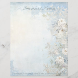 En-tête De Lettre Créez vos propres fleurs sauvages shabby chic