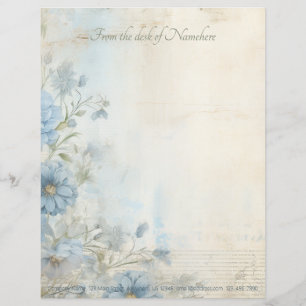 En-tête De Lettre Créez vos propres fleurs shabby chic de gérbera bl