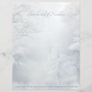 En-tête De Lettre Créez Votre Propre Forêt Magique de Yule Hivernale