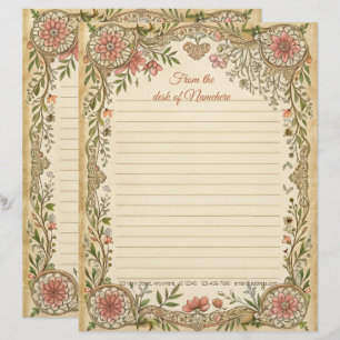 En-tête De Lettre Créez Votre Propre Papier à Lettre Décoratif Bohèm