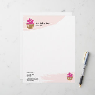En-tête De Lettre Cuisine Pâtisserie Moderne Cupcake Boulangerie Pât