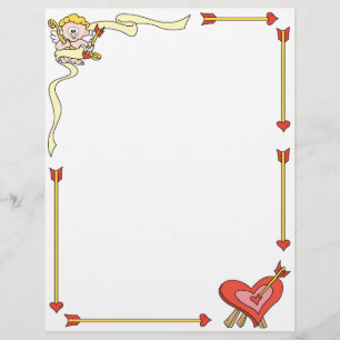 En-tête de lettre Cupid Valentine