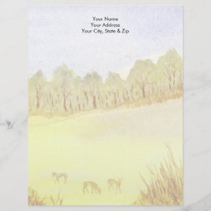 En-tête De Lettre Customisable Cerf
