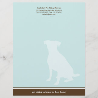 En-tête De Lettre Customisable Coutume se reposante de service d'animal familier