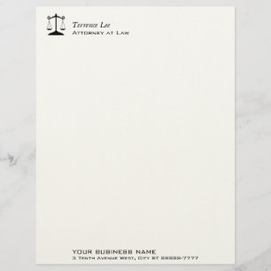 En-tête De Lettre Customisable Échelles de justice