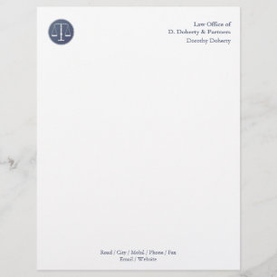 En-tête De Lettre Customisable Échelles d'en-tête de lettre de CABINET JURIDIQUE