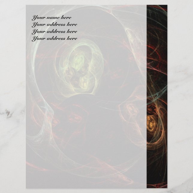 En-tête De Lettre Customisable Fantômes (Devant)