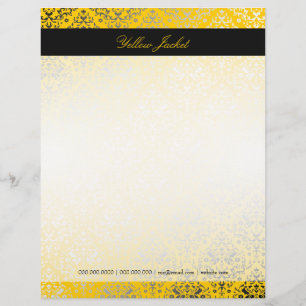 En-tête De Lettre Customisable guêpe de la damassé 311-Dazzling