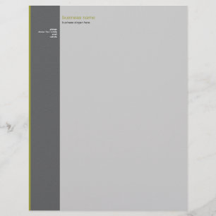 En-tête De Lettre Customisable Rayure olive simple moderne élégante simple